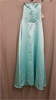 Alfred Angelo Green Strapless Dress- Size 10