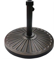 Sunnyglade Heavy Duty Round Antiqued Umbrella Base