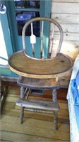 wooden high chair