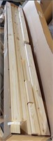 Full Natural Pine Wood Platform Bed 78x57