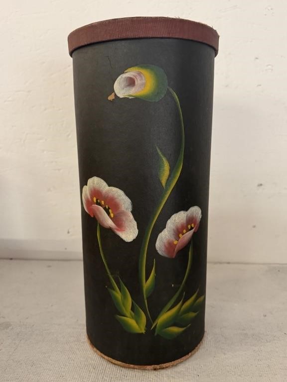 Vintage Hand Painted Paper Towel Holder