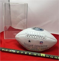 Dallas Cowboys Signed Football w plastic case