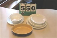Denby Stoneware & Corelle White Plates