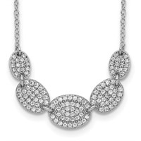 Sterling Silver Rhodium-Plated Necklace