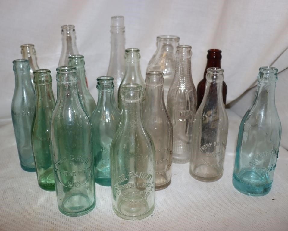 15 Soda Bottles & 1 Milk Bottle: