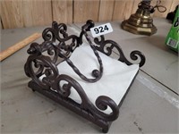 CAST IRON NAPKIN HOLDER