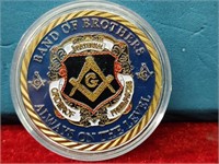 Freemason Colorized Coin