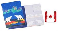 D.Omron Sticky Notes Set + Flag of Canada Coaster