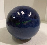 Ceramic gazing ball measuring approximately the
