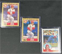 (3) Pete Rose Topps Baseball Cards 1983-1987