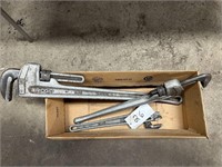 (3) Ridgid Aluminum Pipe Wrenches