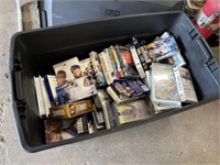 LARGE TOTE OF VCR TAPES