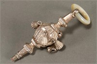 Late Victorian Sterling Silver Baby Rattle,