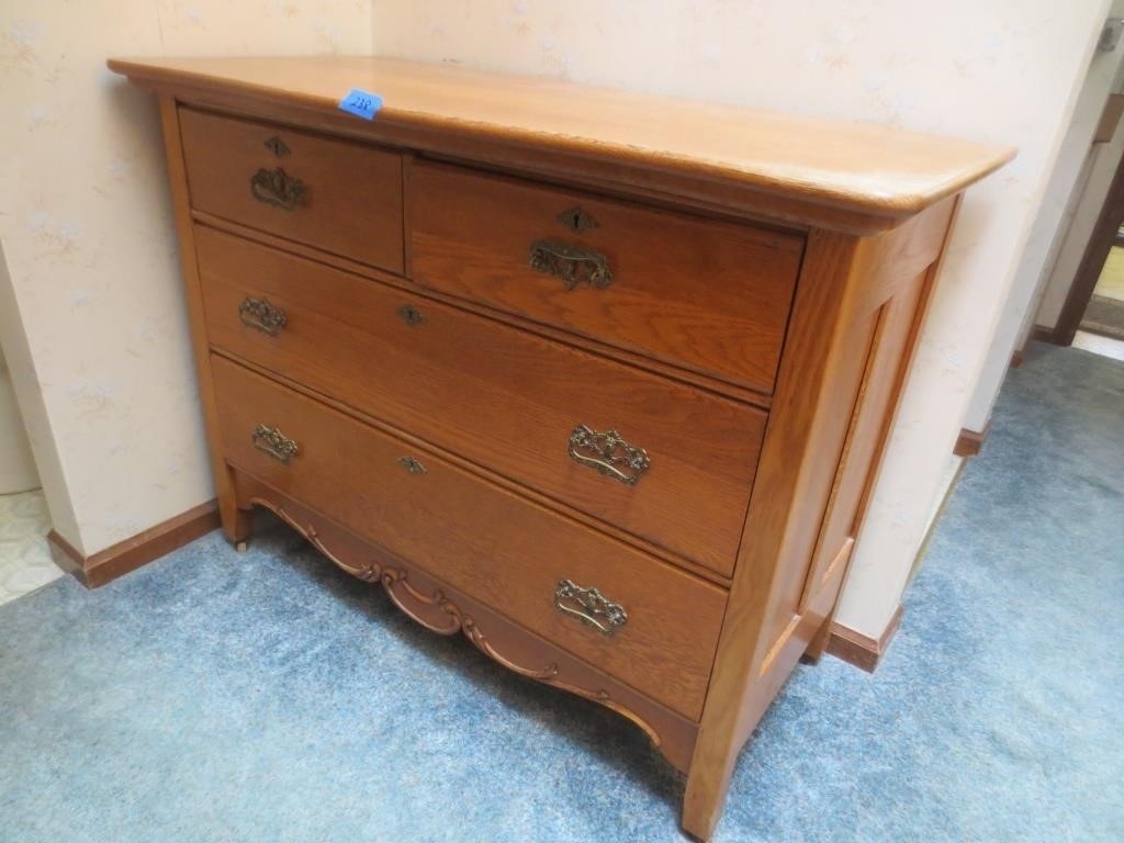 4 drawer oak dresser