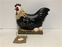 Chicken on Nest Chalkboard 10.5 x 13in