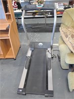compact treadmill w/key and does work