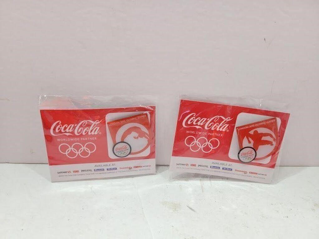 (2) Coca-Cola London 2012 Olympic Games Pins