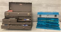 Toolbox with Assortment of Garage Items