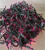 STRING OF CHRISTMAS DECOR LIGHTS - PINK SEE PHOTO