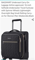 New Bagsmart 16" Carry on luggage with 360 wheels