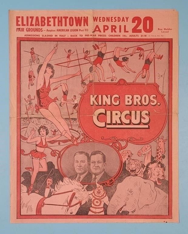 King Bros Circus - Vintage Newspaper/Advertisement