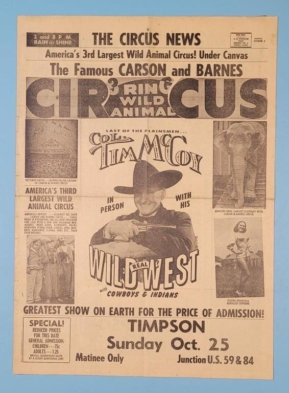 The Circus News - Vintage Newspaper/Advertisement