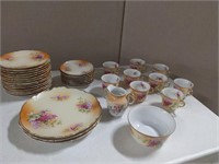Gold Trim Floral China