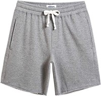 caloleyng Mens Cotton 8" Gym Sweat Shorts XL