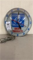 298. Anderson Erickson Dairy Products Clock