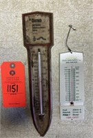 Vintage Ag Supply Promo Thermometers