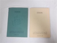 Vintage 1986 & 1987 Coach Purse Catalogs- Very