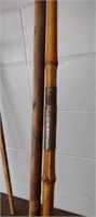 Vintage 16' Bamboo Cane Fishing Pole