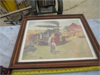 Framed Case Steel-Wheeled Farm Print