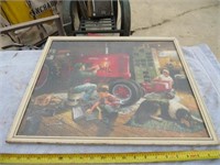 Framed Farmall M Family Puzzle