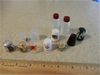 COLLECTIBLE THIMBLES AND SALT & PEPPER SHAKERS