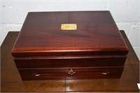 Gorham Solid Mahogany Silver Chest w/Dust