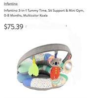 Infantino 3-in-1 Tummy Time, Sit Support & Mini