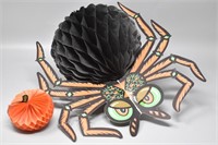 The Beistle Co. Tarantula Spider & Pumpkin Vintage