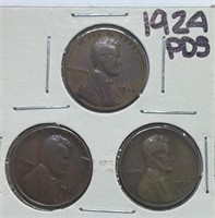 1924PDS  Lincoln Cents