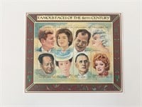 Famous Faces of the 20th Century Stamp Set - The G
