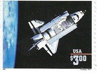Challenger Shuttle Single Stamp