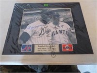 HANK AARON AND WILLIE MAYS 9.5"X7.5" MATTE 11"X14"