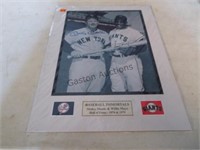 WILLIE MAYS AND MICKEY MANTLE 8"X10" MATTE 11"X14"