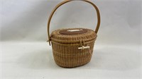 Vintage Nantucket Wale Carved Basket/Purse
