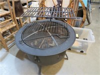HEAVY DUTY FIRE PIT WITH GRILL TOP