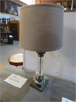 UNIQUE MODERN LUCITE BASE TABLE LAMP WITH SHADE