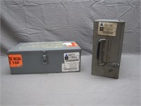 Pair of Metal Boxes for Storing Magnetic Media
