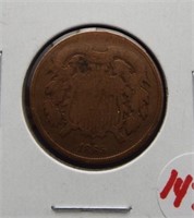 1865 Two cents.