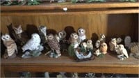 Ceramic owl, figurines