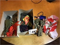 2 G I JOE DOLLS, ACCESSORIES